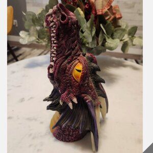 12" Mystical Dragon Head Candle And Incense Burner